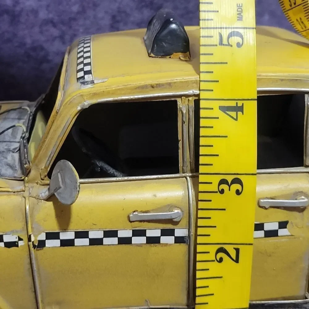 Vintage Tin Metal Taxi Cab